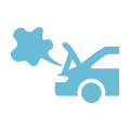 車内やエンジンルームから異臭がする